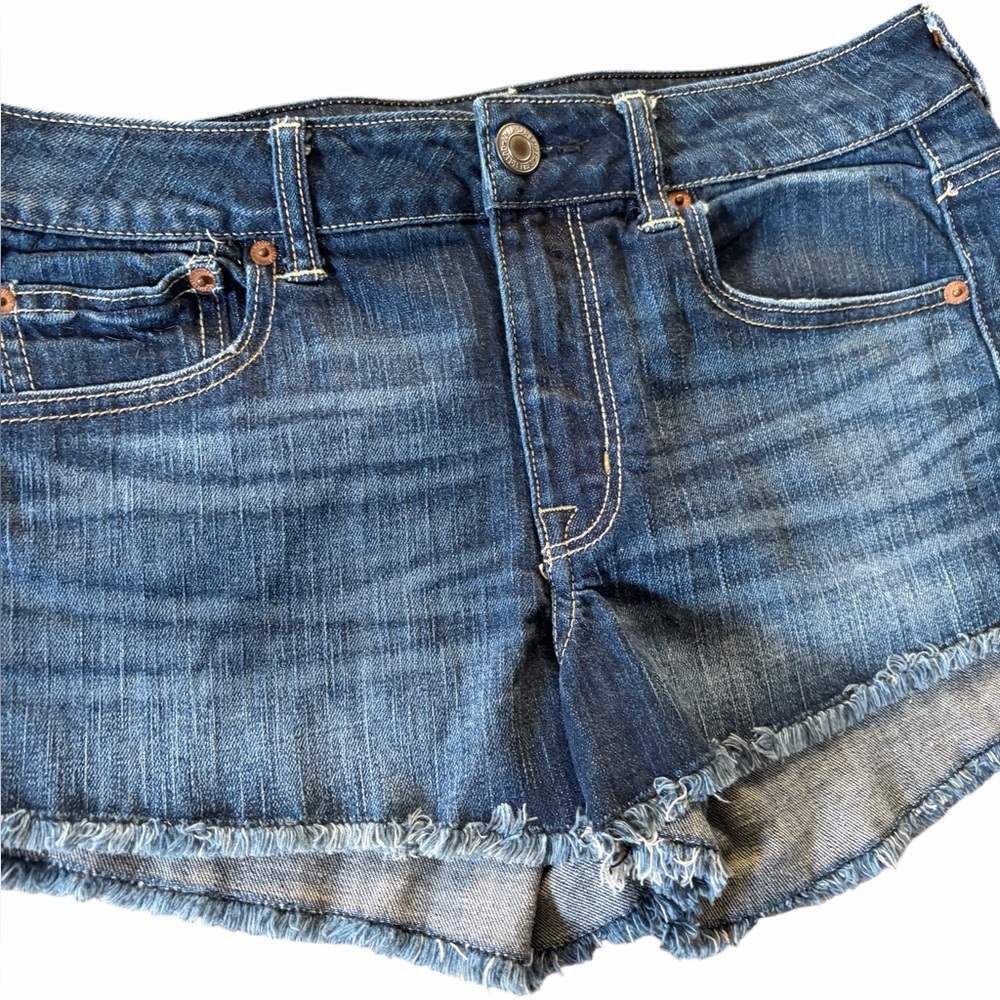 American Eagle Stretch Denim Cut-Off Shorts - Picture 4 of 7